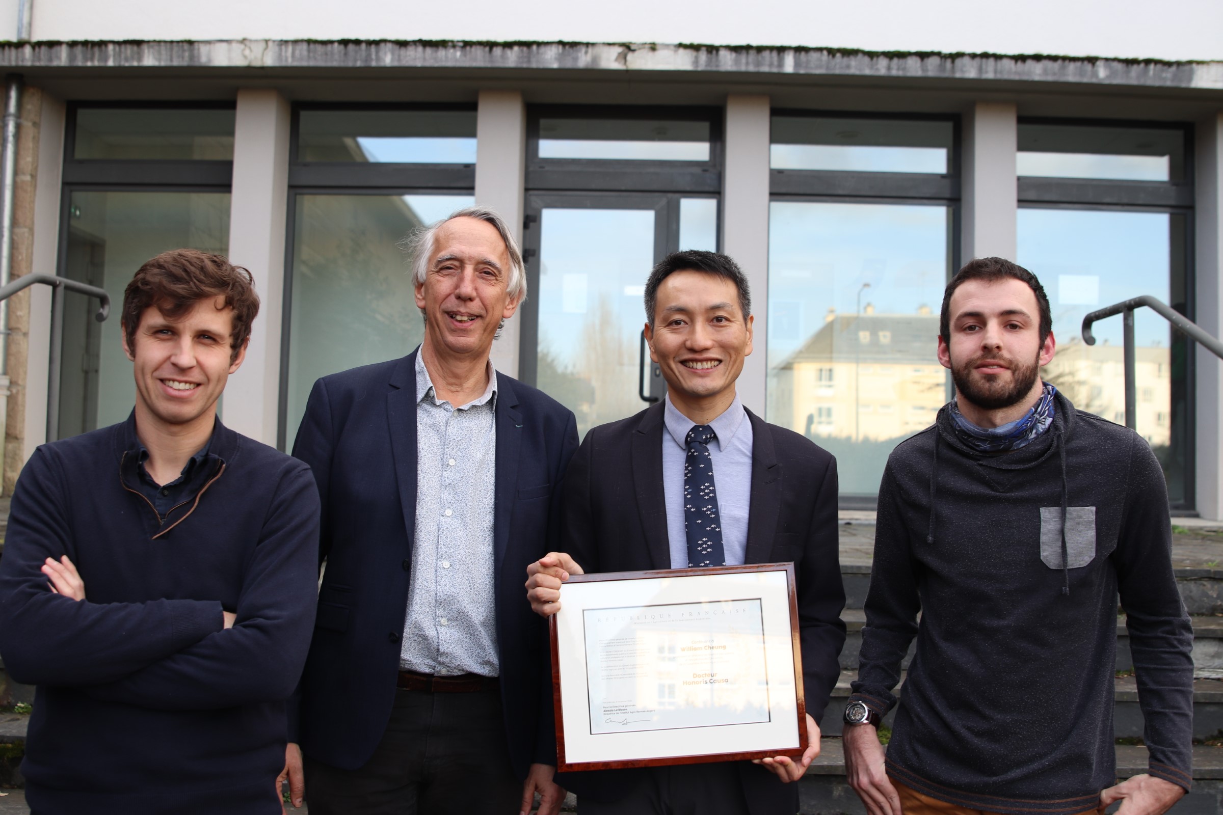 William Cheung receives the title of Doctor Honoris Causa from L'Institut Agro